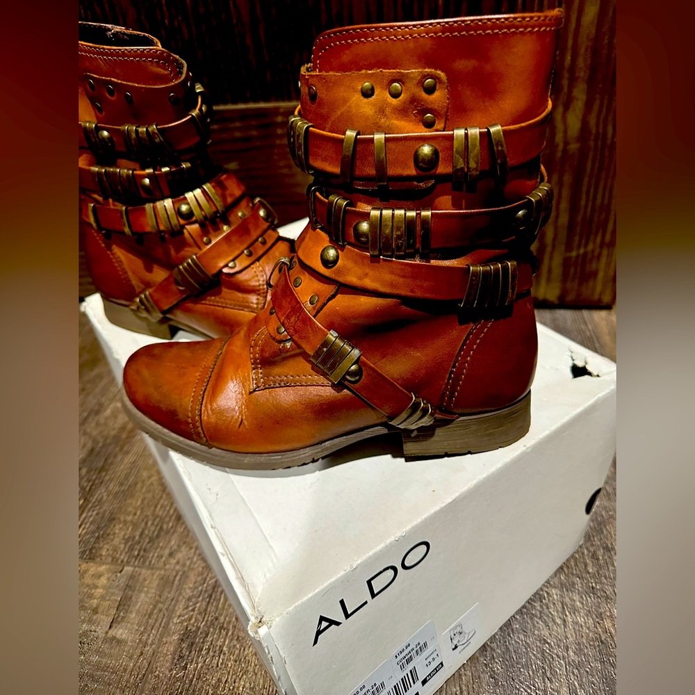 Aldo all leather boots size 8